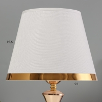Настольная лампа Селеста E27 40Вт бело-золотой 25х25х42,5 см Настольная лампа Селеста E27 40Вт бело-золотой 25х25х42,5 см
