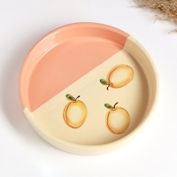 Блюдо "Харизма" 0,5л / 20х3,5см, персиковый поцелуй