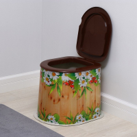 Туалет дачный, h = 36 см, без дна, с отверстиями для крепления к полу, МИКС Туалет дачный, h = 36 см, без дна, с отверстиями для крепления к полу, МИКС