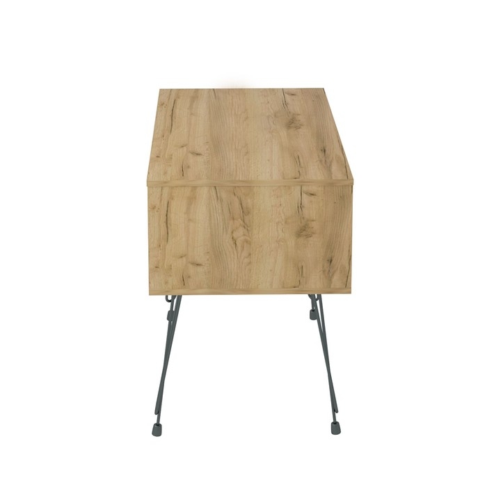 Стол письменный Liverpool, 100x50x73 см, дуб крафт золотой, чёрный