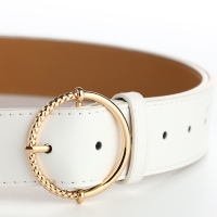 Ремень женский, ширина 4 см, винт, цвет белый Ремень женский, ширина 4 см, винт, цвет белый