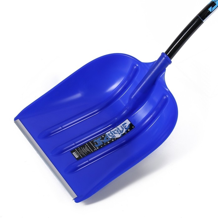 Лопата пластиковая, ковш 400 &times; 525 мм, с алюминиевой планкой, алюмин. эргономичный черенок, &laquo;Эльбрус&raquo;