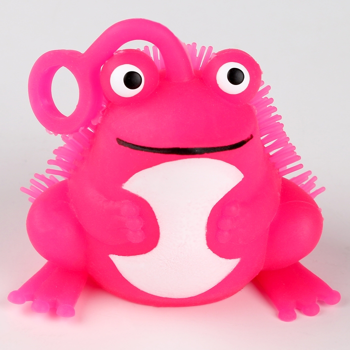 Мяч детский резиновый ёжка световой «Лягушка», цвета МИКС , в шоубоксе Мяч детский резиновый ёжка световой «Лягушка», цвета МИКС , в шоубоксе