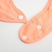 Нагрудник для кормления &laquo;Совушка&raquo; непромокаемый на кнопке, с супер-карманом