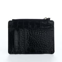 Визитница кожаная, TEXTURA, 8 карт, цвет чёрный