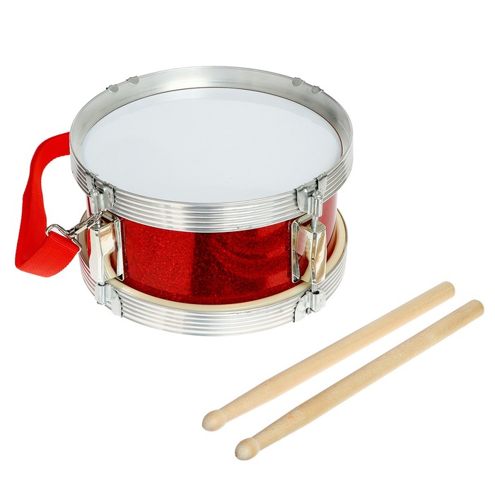 Барабан &laquo;Музыкант&raquo;, с деревянными палочками