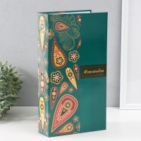 Фотоальбом на 300 фото 10х15 см "Пейсли на зелёном" 33,5х17,5х5 см