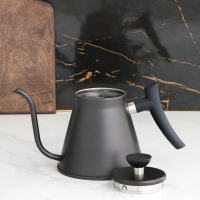 Кофейник из нержавеющей стали с длинным носиком «Пуровер», 1,2 л, 304 сталь, цвет чёрный Кофейник из нержавеющей стали с длинным носиком «Пуровер», 1,2 л, 304 сталь, цвет чёрный