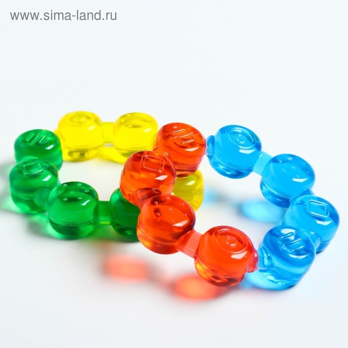 Прорезыватель охлаждающий с водой «Кольцо», цвет МИКС, Крошка Я Прорезыватель охлаждающий с водой «Кольцо», цвет МИКС, Крошка Я