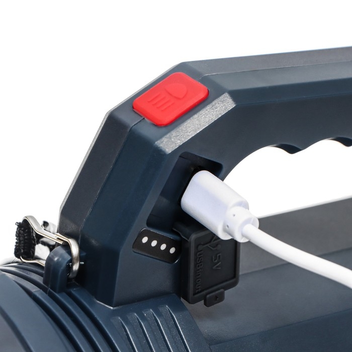 Фонарь прожекторный аккумуляторный, 15 Вт, 1800 мАч, LED, 4 режима, IPX4 Фонарь прожекторный аккумуляторный, 15 Вт, 1800 мАч, LED, 4 режима, IPX4