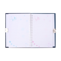 Записная книжка подарочная, 45 листов, линия, на замке, на гребне, Акула (17,8х13см)