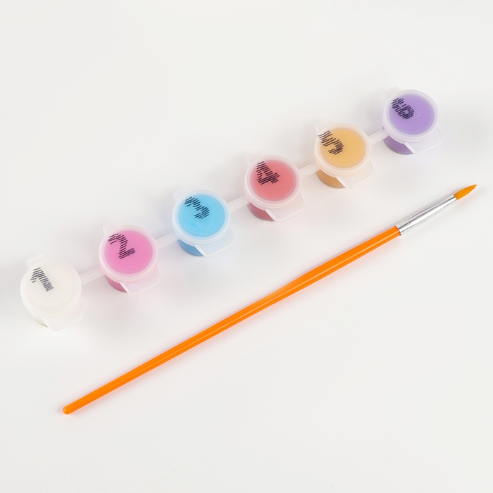 Картина по номерам на холсте с подрамником для детей &laquo;Малыши сиба-ину&raquo;, 17 х 17 см