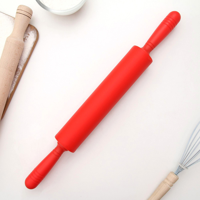 Скалка Доляна «Севилья», 48×5 см, рабочая часть 24,5 см, цвет МИКС Скалка Доляна «Севилья», 48×5 см, рабочая часть 24,5 см, цвет МИКС