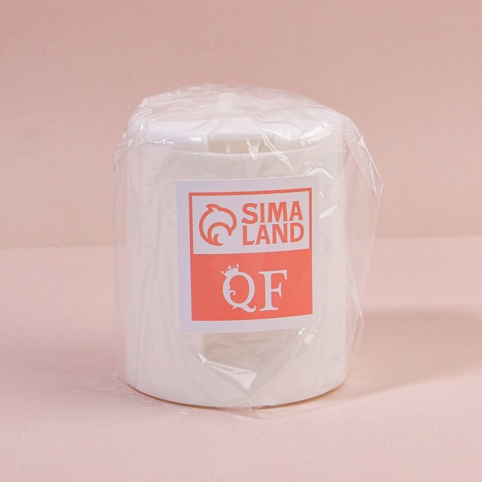 Органайзер для ватных палочек, с крышкой, на кнопке, d = 7,5 &times; 9,5 см, цвет белый