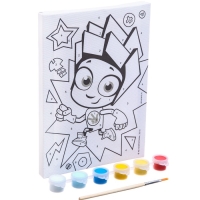 Картина по номерам для детей "Нолик" 21х15 см, Фиксики