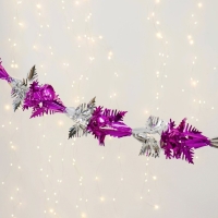 Растяжка "Снежинка" d-18 см 1,5 м, микс Растяжка "Снежинка" d-18 см 1,5 м, микс