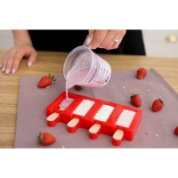 Форма для мороженого Доляна &laquo;Моника&raquo;, силикон, 19,5&times;11 см, 4 ячейки (6,7&times;3,2 см), цвет МИКС