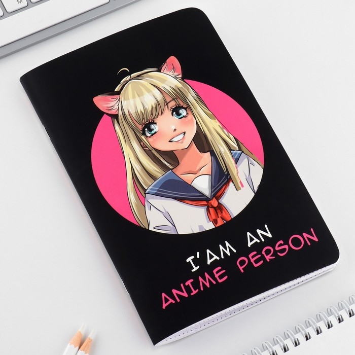 Блокнот софт-тач А5, 48 л &laquo;Аниме&raquo;