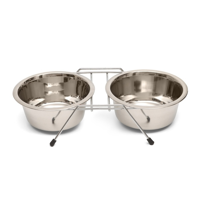 Набор из 2 мисок на подставке, 2 х 900 мл Набор из 2 мисок на подставке, 2 х 900 мл