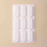 Форма для муссовых десертов и выпечки KONFINETTA «Корде», 30×17,5×2 см, 9 ячеек (9×4,5 см), цвет белый Форма для муссовых десертов и выпечки KONFINETTA «Корде», 30×17,5×2 см, 9 ячеек (9×4,5 см), цвет белый