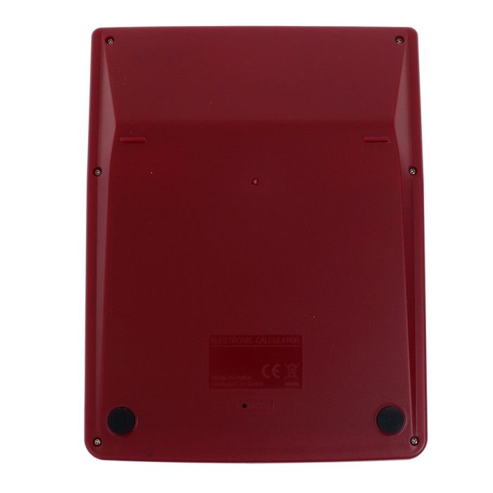 Калькулятор настольный большой, 12-разрядный, SKAINER SK-555RD, 2 питание, 2 память, 155 x 205 x 35 мм, красный Калькулятор настольный большой, 12-разрядный, SKAINER SK-555RD, 2 питание, 2 память, 155 x 205 x 35 мм, красный