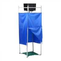 Душ дачный, 80 &times; 80 &times; 250 см, тент, бак пластиковый, 55 л, с ЭВН