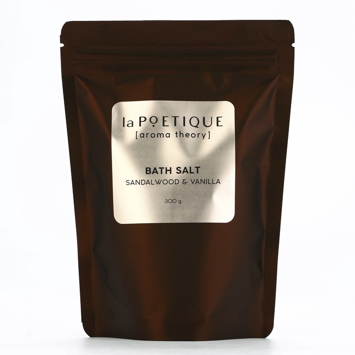 Соль для ванны, 300 г, аромат сандала и ванили, LA POETIQUE Соль для ванны, 300 г, аромат сандала и ванили, LA POETIQUE