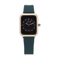 Часы наручные кварцевые женские, темно-зеленый ремешок Часы наручные кварцевые женские, темно-зеленый ремешок