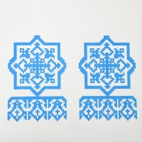 Скатерть без основы одноразовая «Русские узоры», 110×220 см, МИКС Скатерть без основы одноразовая «Русские узоры», 110×220 см, МИКС