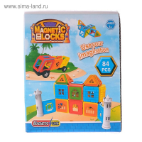Конструктор магнитный &laquo;Домик&raquo;, 84 детали