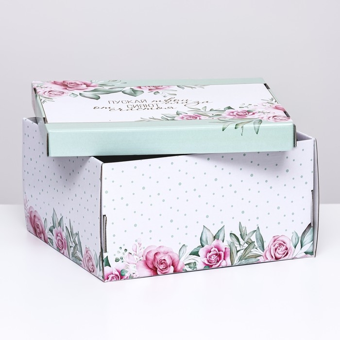 Складная коробка &laquo;Пускай глаза сияют&raquo;, 31,2 х 25,6 х 16,1 см