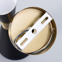 Бра "Бьянка" 1хЕ27 40Вт черно-золотой 12х26х26 см Бра "Бьянка" 1хЕ27 40Вт черно-золотой 12х26х26 см