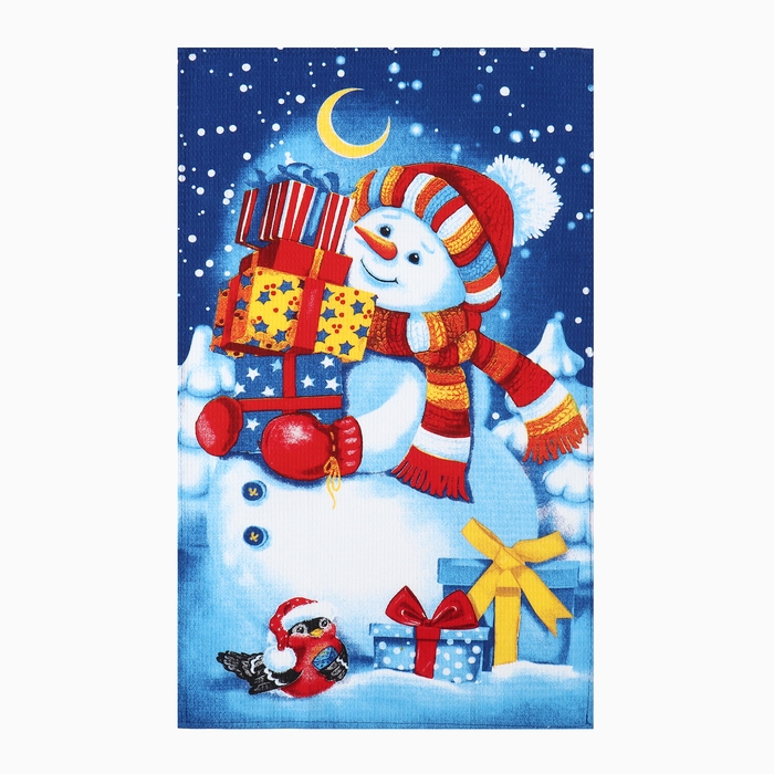 Набор кухонных полотенец Доляна &laquo;Пряничный домик&raquo; 35х60см-2шт, 100% хлопок