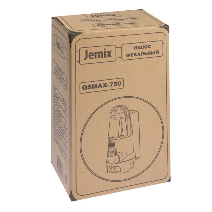 Насос фекальный JEMIX GSMAX-750, 750 Вт, напор 8 м, 208 л/мин, диаметр частиц 35 мм Насос фекальный JEMIX GSMAX-750, 750 Вт, напор 8 м, 208 л/мин, диаметр частиц 35 мм