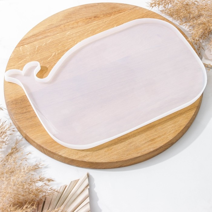 Молд &laquo;Кит&raquo;, силикон, 29,5&times;20&times;1 см, прозрачный