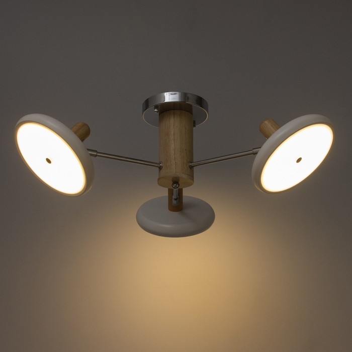 Люстра "Джулия" 3хLED 72Вт 3000-6000К бело-хромовый 62х62х22 см