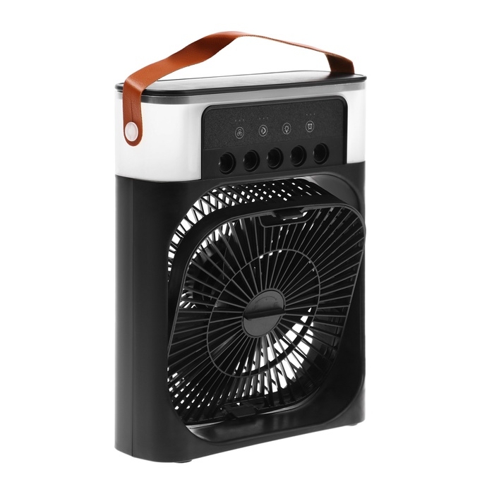 Портативный вентилятор LOF-06, с функцией увлажнителя, 3 скорости, питание USB, чёрный Портативный вентилятор LOF-06, с функцией увлажнителя, 3 скорости, питание USB, чёрный