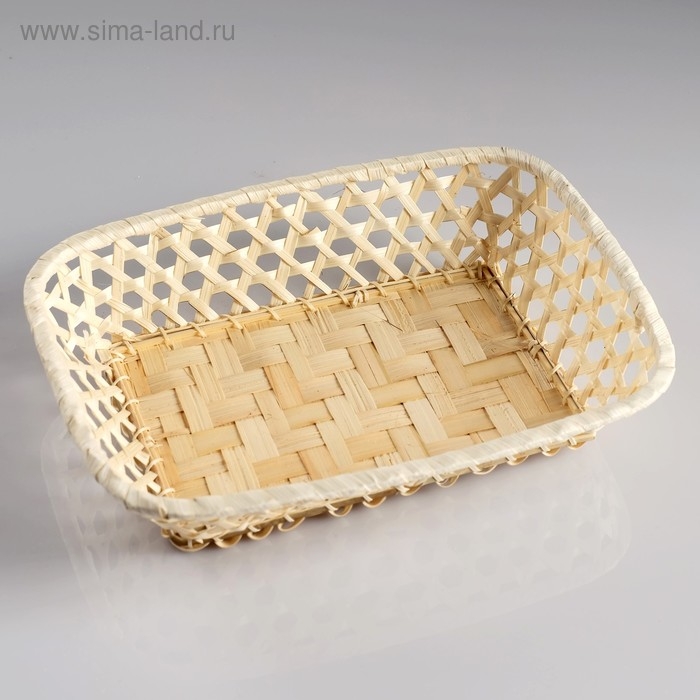 Плошка &laquo;Плетёнка&raquo;, 17&times;23&times;5 см, бамбук