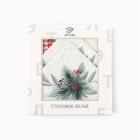 Набор столовый  New Years treat скат.150х110см +/-3см с ВГМО, салф.40х40см-4 шт, 100%хл