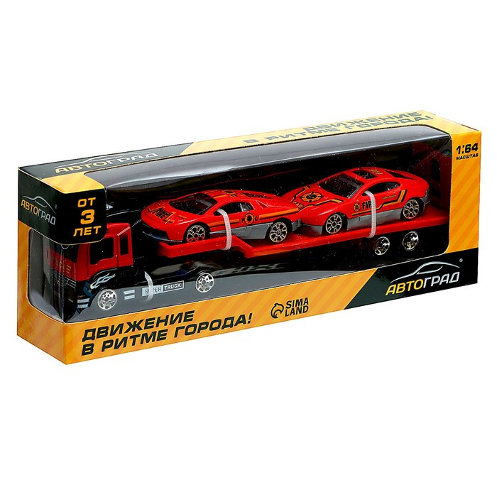 Машина металлическая &laquo;Пожарный автовоз&raquo;, масштаб 1:64