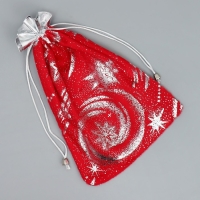 Мешочек подарочный плюш «Новый год пришел», тиснение, 20 х 30 см +/- 1.5 см, Новый год Мешочек подарочный плюш «Новый год пришел», тиснение, 20 х 30 см +/- 1.5 см, Новый год