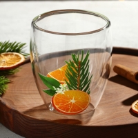 Новый год. Стакан с двойными стенками &laquo;Аромат праздника&raquo;, 300 мл