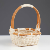 Набор корзин, 3 шт, 27&times;27&times;9/30 см, 23&times;23&times;8/25 см, 20&times;20&times;7/20 см, ротанг