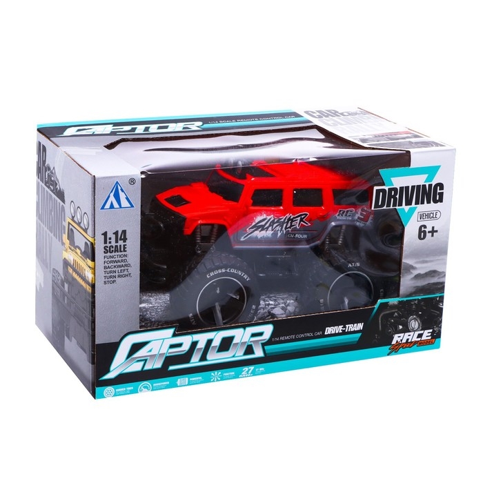 Джип радиоуправляемый «БигФут», работает от аккумулятора, цвет красный Джип радиоуправляемый «БигФут», работает от аккумулятора, цвет красный