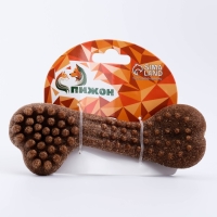 Игрушка для собак "Колючая кость", TPR+Бамбук, массажная,18 х 7 Игрушка для собак "Колючая кость", TPR+Бамбук, массажная,18 х 7