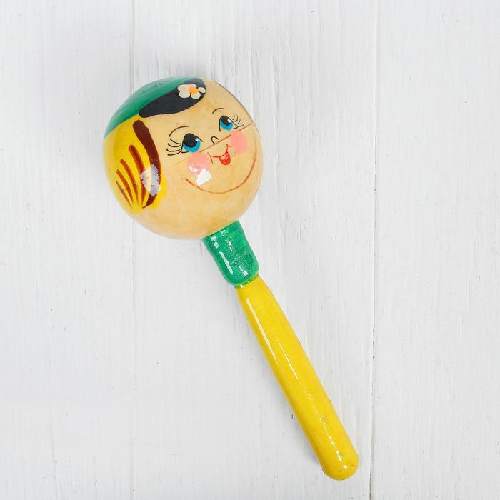 Трещотка Трещотка "Маракас деревянный" МИКС, длина — 20 см