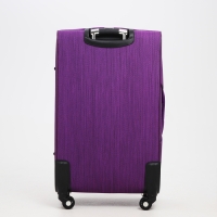 Чемодан большой 95 л (L), отдел на молнии, с расширением, кодовый замок, 4 колеса, наружный карман, цвет фиолетовый Чемодан большой 95 л (L), отдел на молнии, с расширением, кодовый замок, 4 колеса, наружный карман, цвет фиолетовый