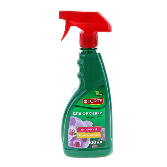 Тоник Bona Forte, для орхидей, зеленый флакон с триггером, 500 мл Тоник Bona Forte, для орхидей, зеленый флакон с триггером, 500 мл