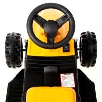 Детский электромобиль &laquo;Трактор&raquo;, с прицепом, цвет жёлтый