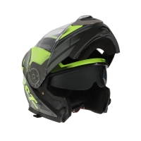 Шлем модуляр с двумя визорами, размер L (59-60), модель - BLD-160E, черно-желтый Шлем модуляр с двумя визорами, размер L (59-60), модель - BLD-160E, черно-желтый